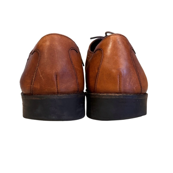 Johnston & Murphy Mens Larsey Brown Leather Cap Toe Shoes Sz 10.5M - Picture 6 of 12